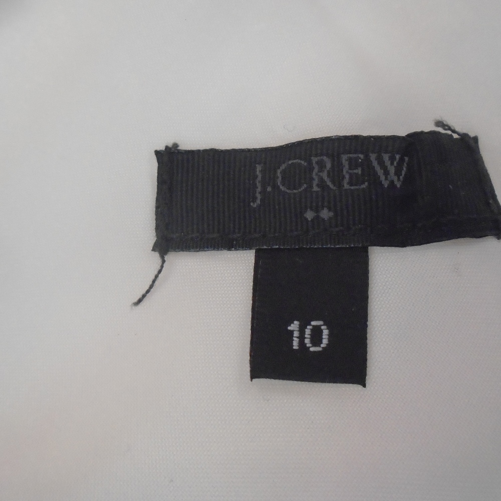 J Crew Stripe Metallic Gold Multi Color Skater 10 - Picture 5 of 6